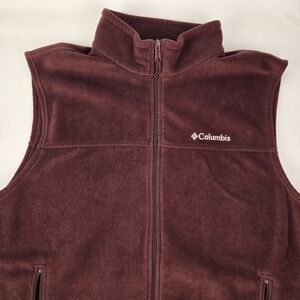 Columbia Burgundy Fleece Vest